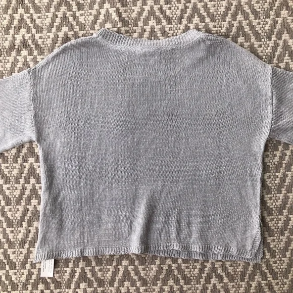 Poetry short sleeve linen knit sweater top size 6 - Picture 13 of 13